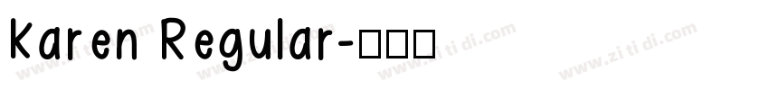 karen Regular字体转换